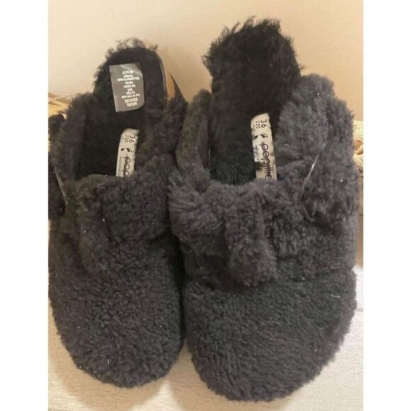 Birkenstock Boston Shearling Big Buckle Platform Size 36 US5 New - Picture 4 of 7